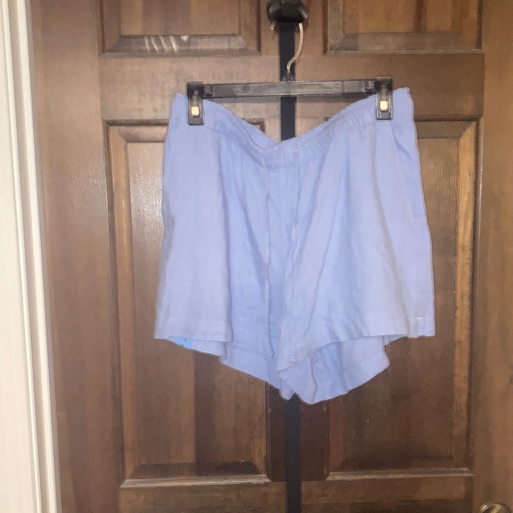 GAP Women's Light Blue Linen Shorts